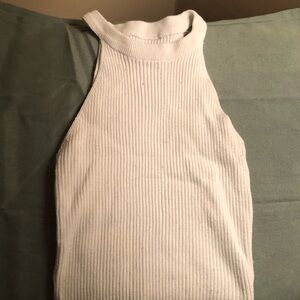 SHEIN White Ribbed Tank Top
